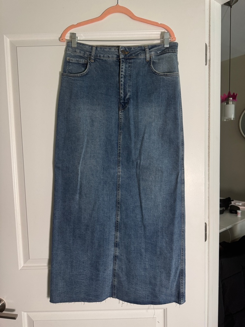 Zara Denim Maxi Skirt